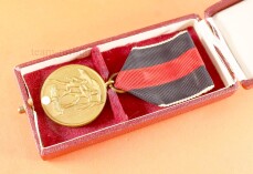 Sudetenland Anschlussmedaille 1.Oktober 1938 im Etui